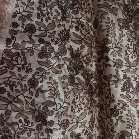 Sari wrap skirt, reversible,orange/tan/blue - Picture 11 of 12